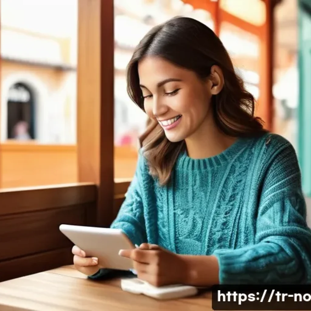 UX 최적화를 위한 맥락 인식 전략 - **Prompt 1: Personalized Travel Experience on a Tablet**
"A young woman in her late 20s, with a ...