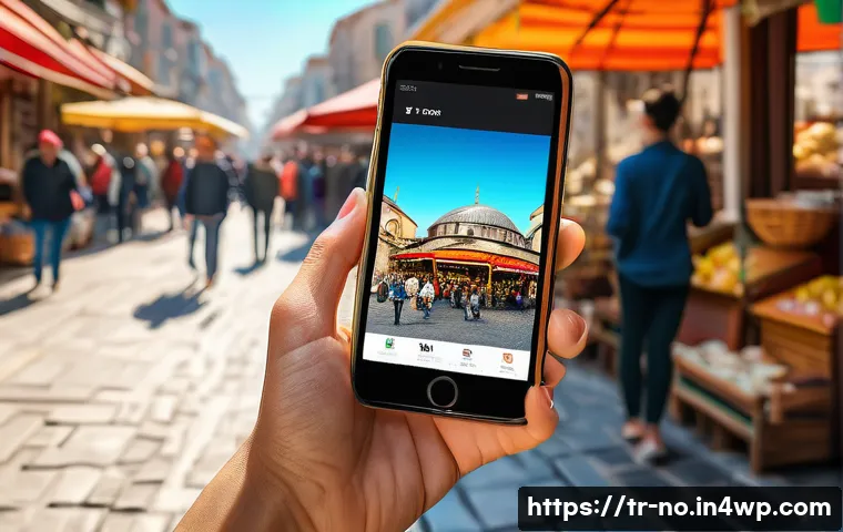 맥락 인식 UX 디자인 원칙 - A modern mobile user interface displayed on a smartphone screen held by a young Turkish woman sittin...